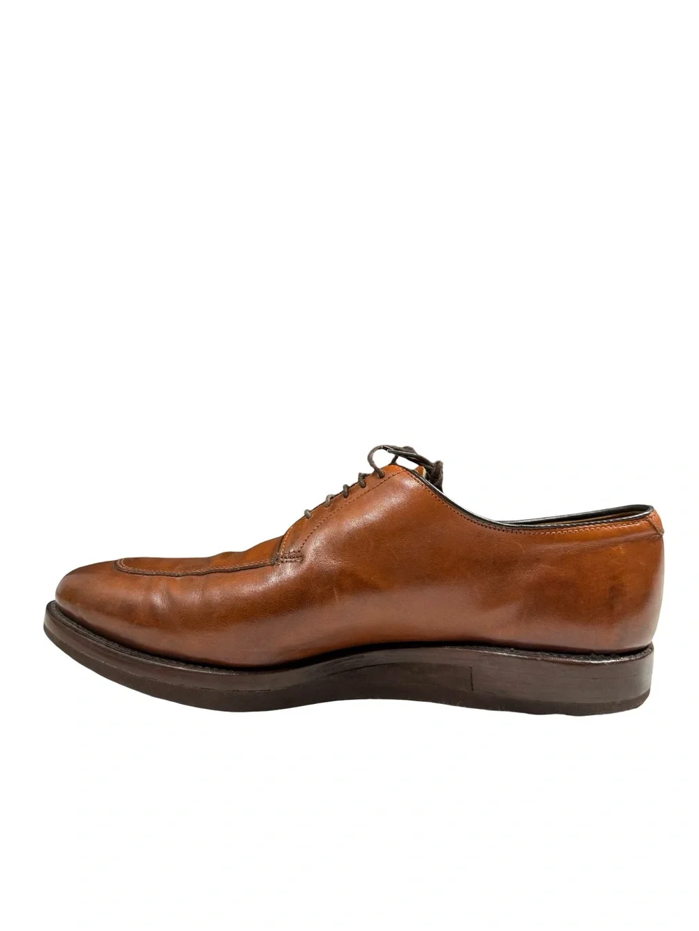 Allen Edmonds Delray Brown Leather Split Toe Derby Dress Shoes Mens 10.5 D USA